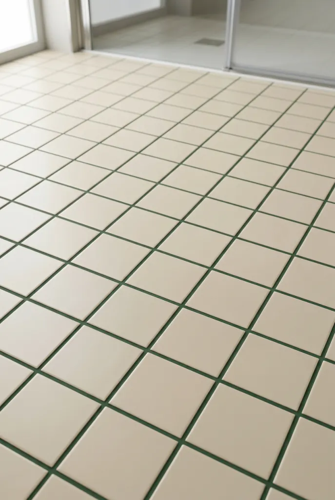 Azulejo 10×10 antideslizante para baño en crema — inspiración de Petit Ceramic