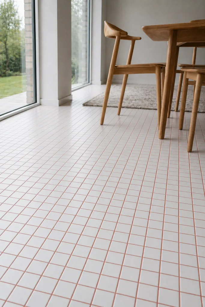 Baldosa 30×30 mosaico de suelo en blanco — inspiración de Petit Ceramic