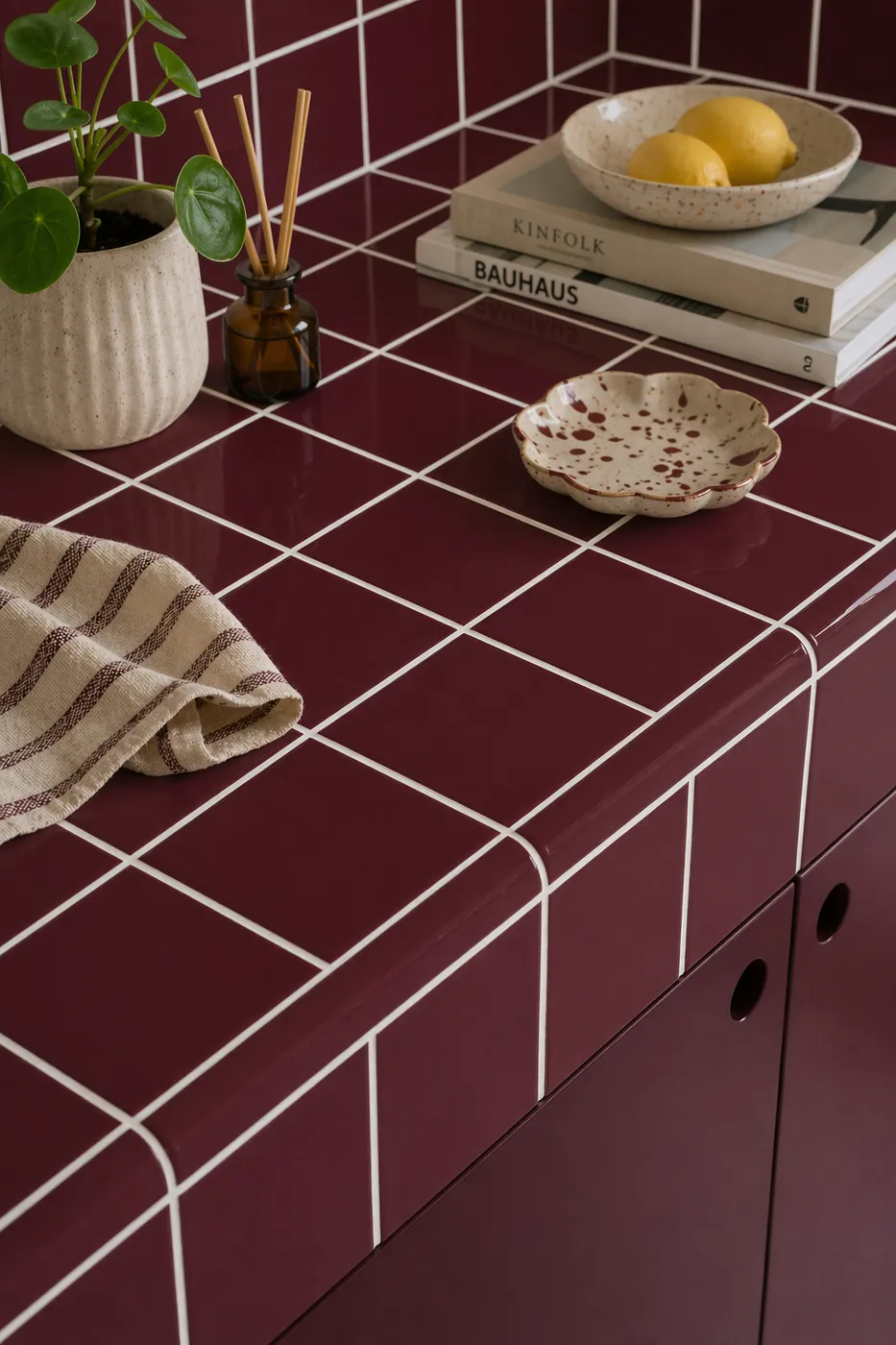 Piezas especiales cerámicas para cocina en burdeos — inspiración de Petit Ceramic