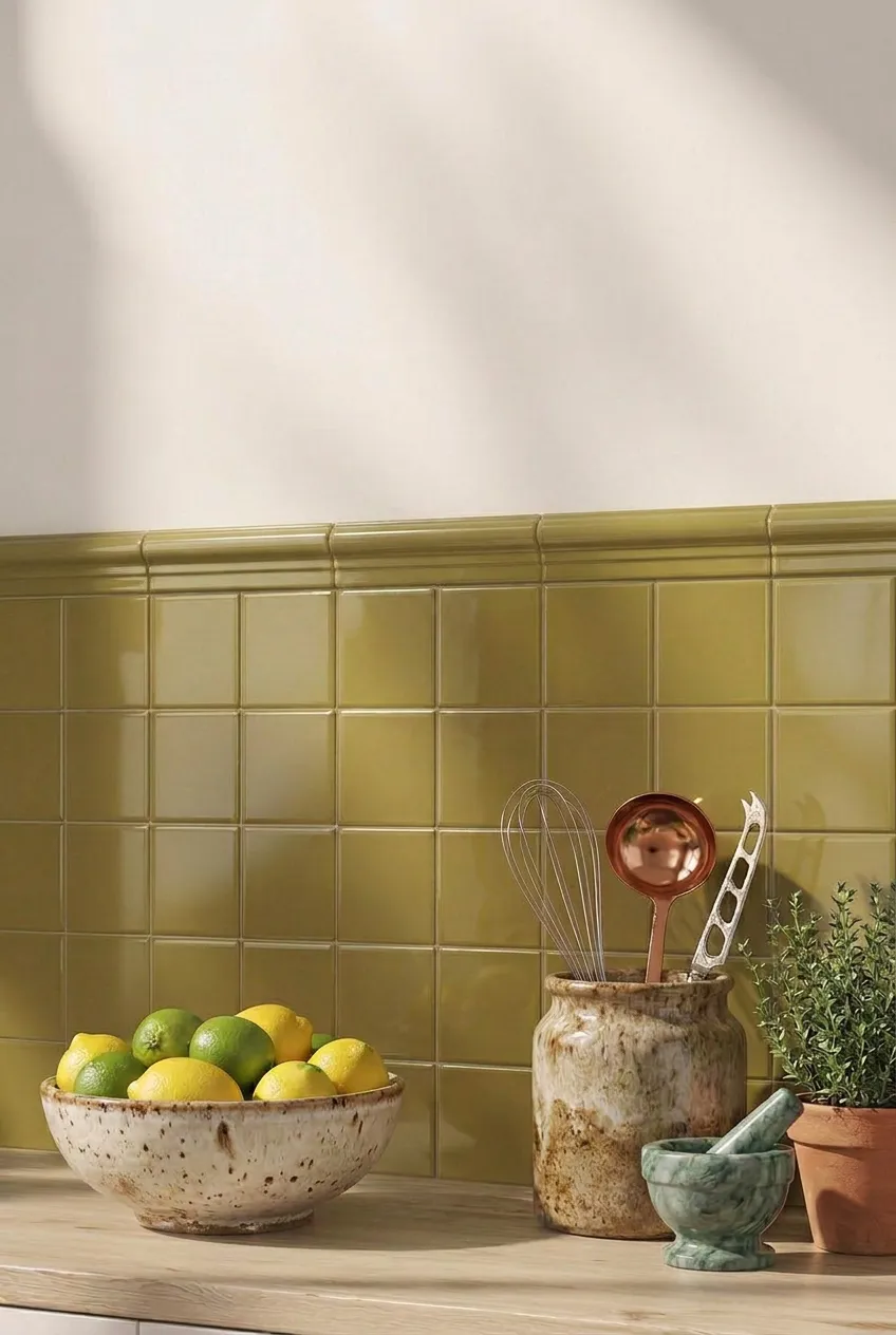 Piezas especiales cerámicas para cocina en verde — inspiración de Petit Ceramic