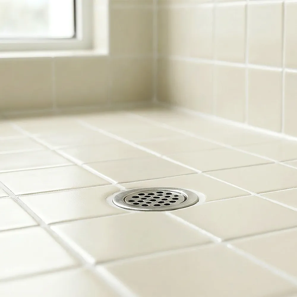 Ambiente alicatado con Azulejo 10x10 Antideslizante C3 Color Mantequilla