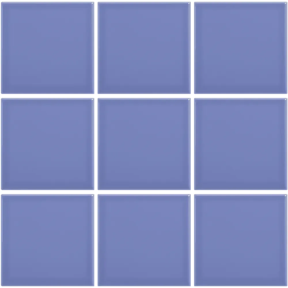Azulejo 10x10 Liso Brillo Color Azul Claro