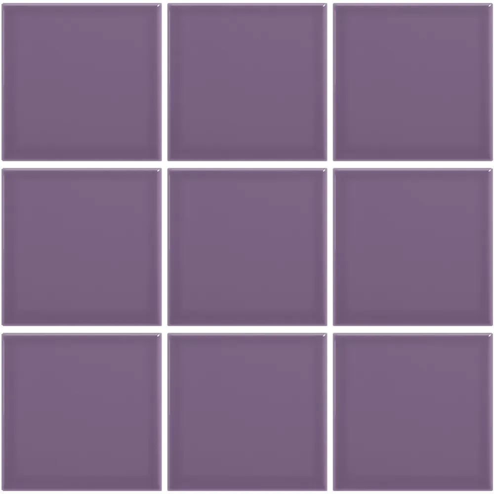 Azulejo 10x10 Liso Brillo Color Lila