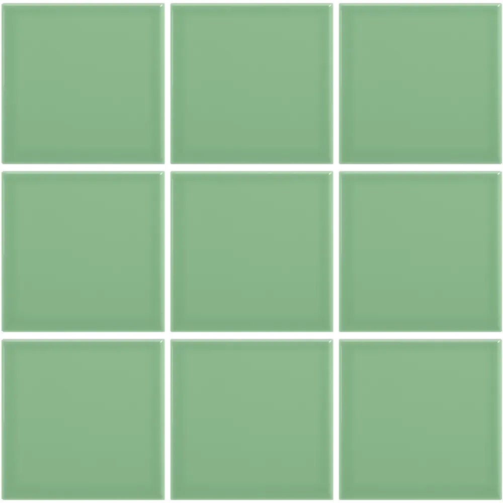 Azulejo 10x10 Liso Brillo Color Verde Claro