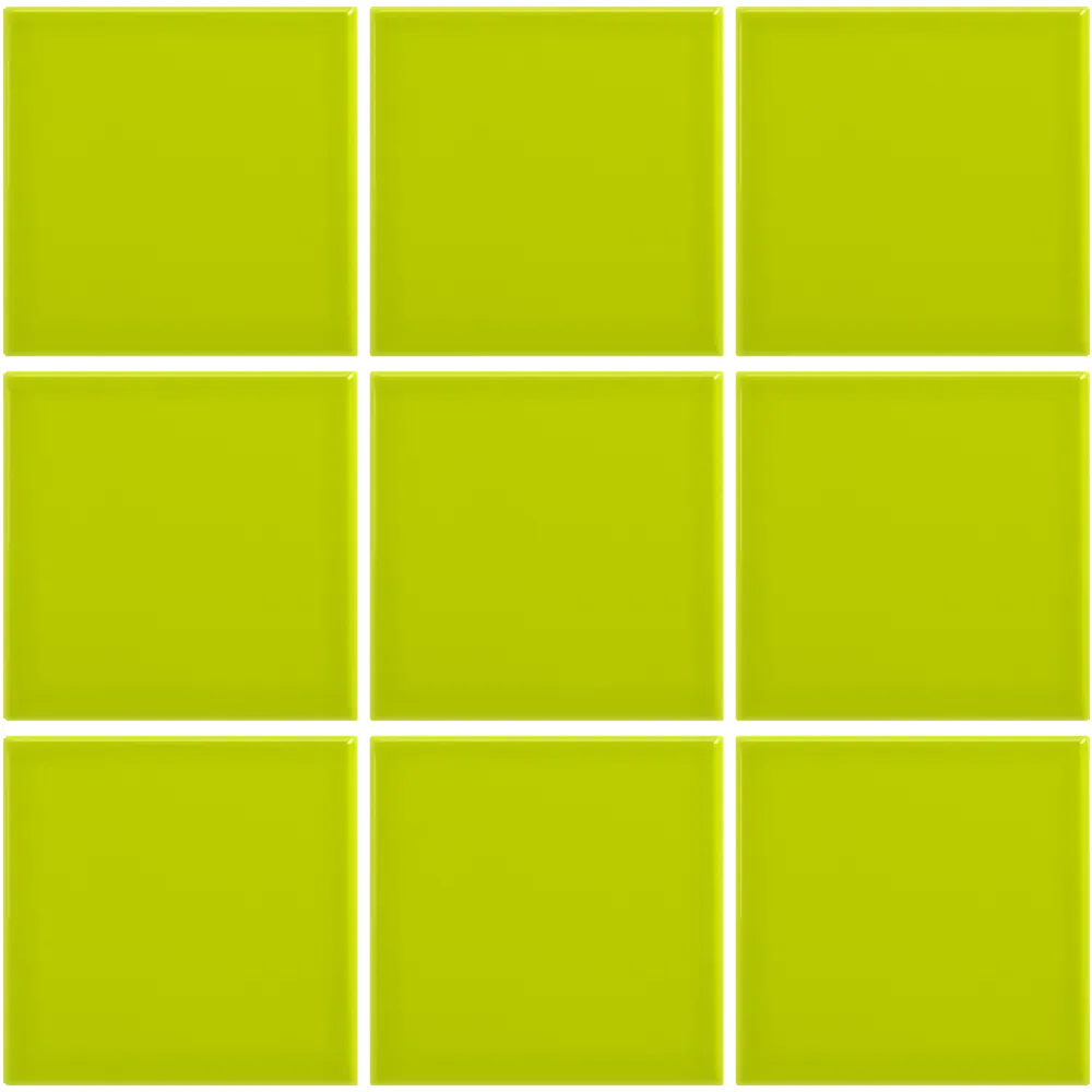 Azulejo 10x10 Liso Brillo Color Verde Pistacho