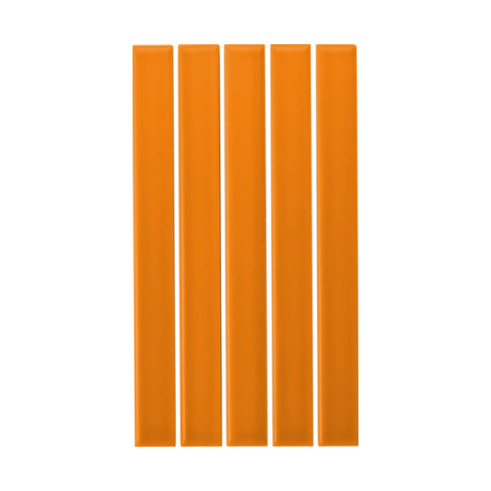 Azulejo 11x20 Ada Plana Brillo Color Naranja