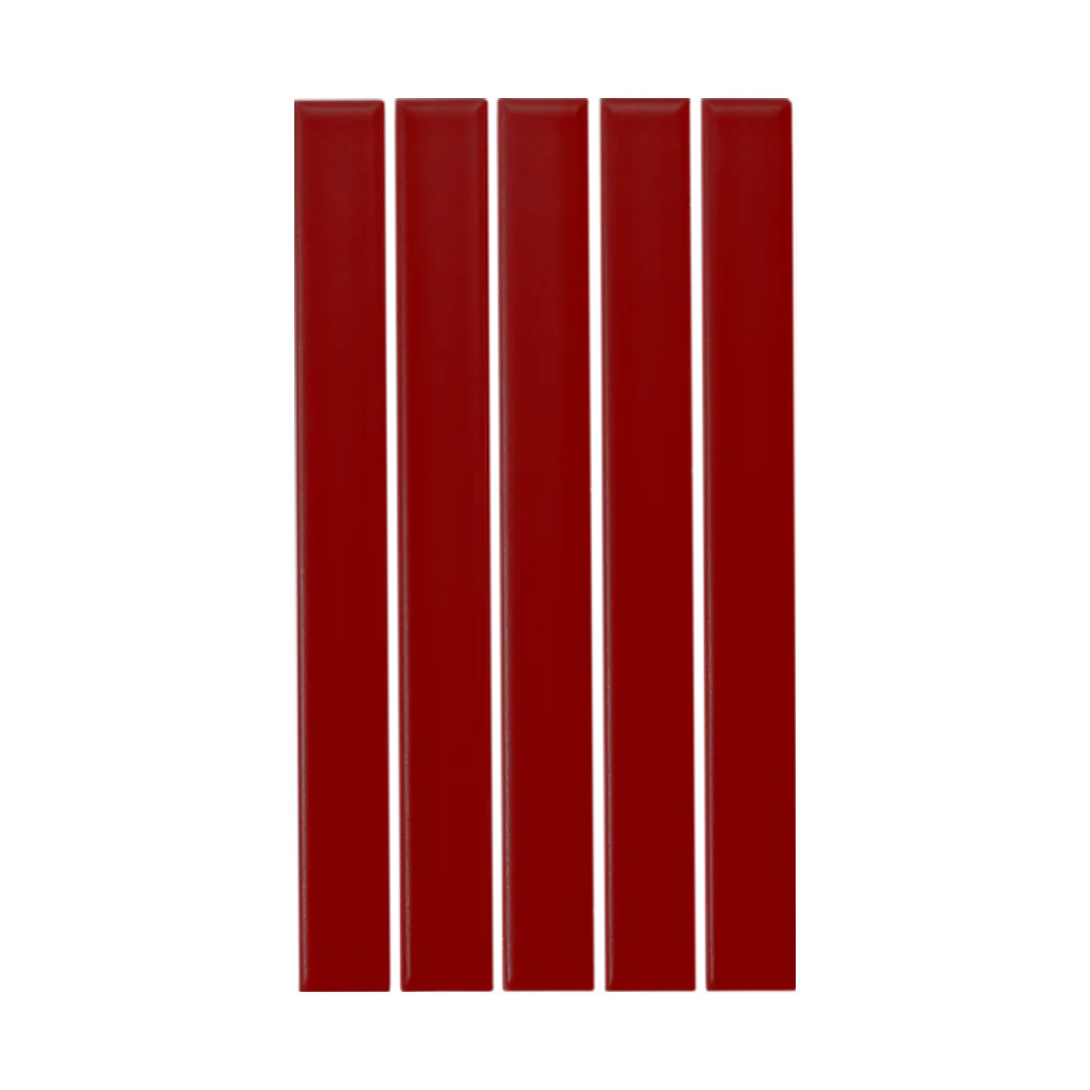 Azulejo 11x20 Ada Plana Brillo Color Rojo