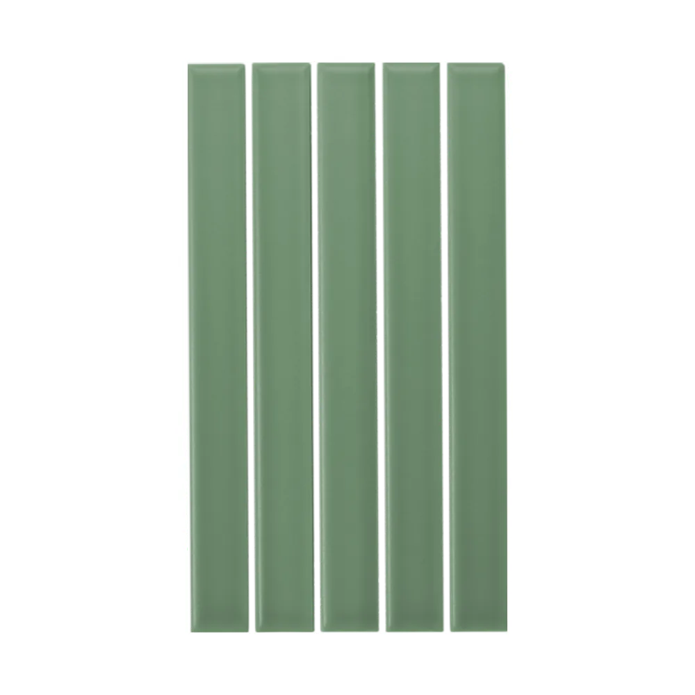 Azulejo 11x20 Ada Plana Brillo Color Verde Oscuro
