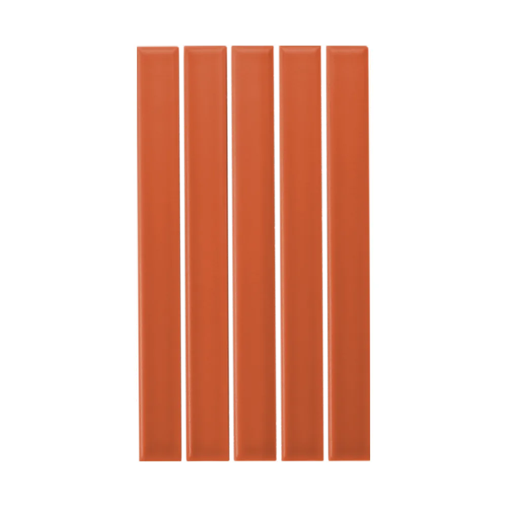 Azulejo 11x20 Ada Plana Mate Color Naranja Coral