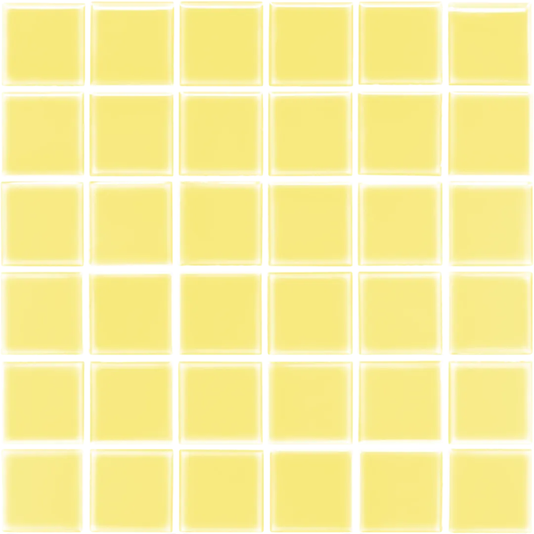 Azulejo 30x30 Mosaico Brillo Color Amarillo Claro