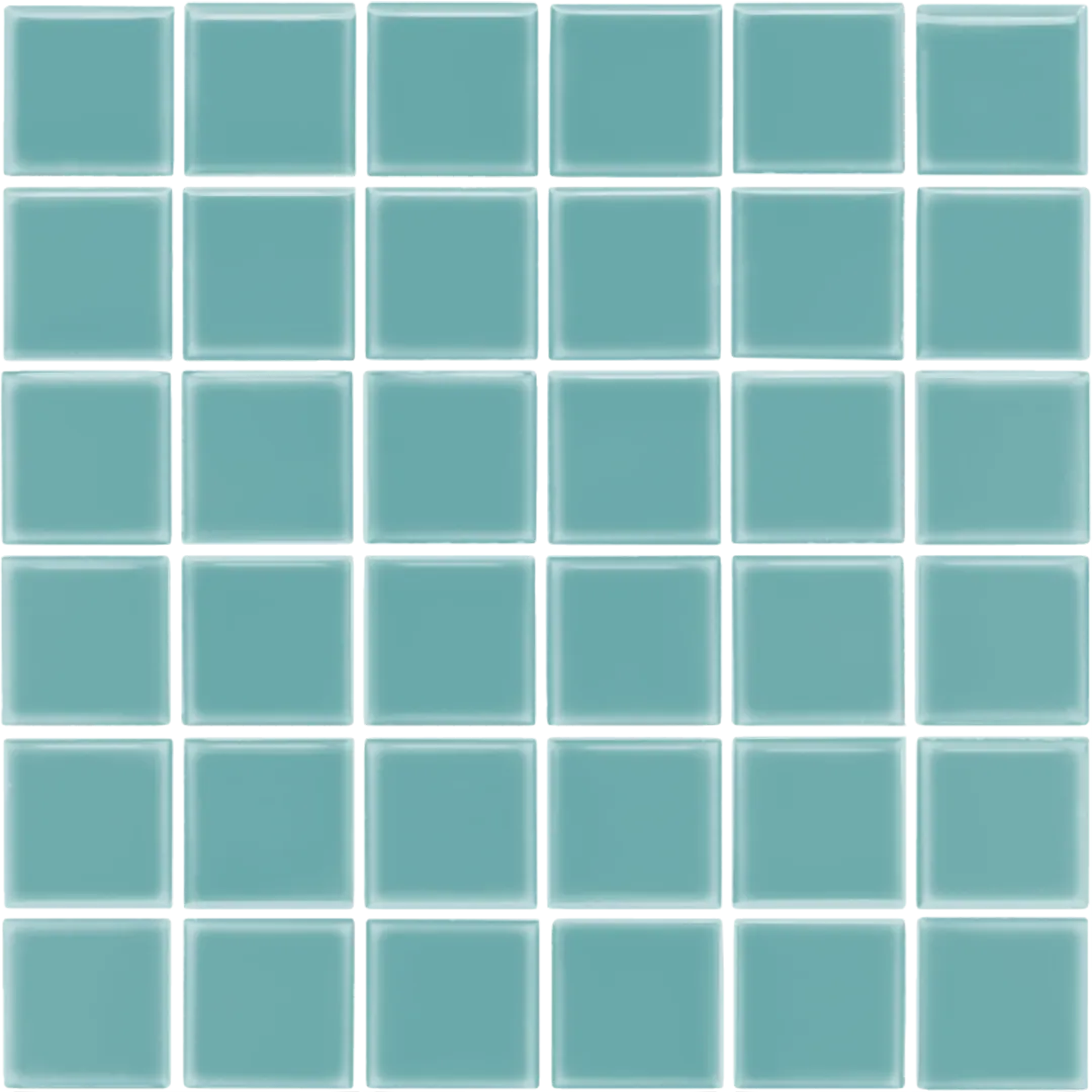 Azulejo 30x30 Mosaico Brillo Color Azul Océano