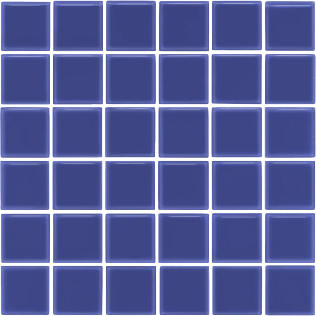 Azulejo 30x30 Mosaico Brillo Color Azul Oscuro