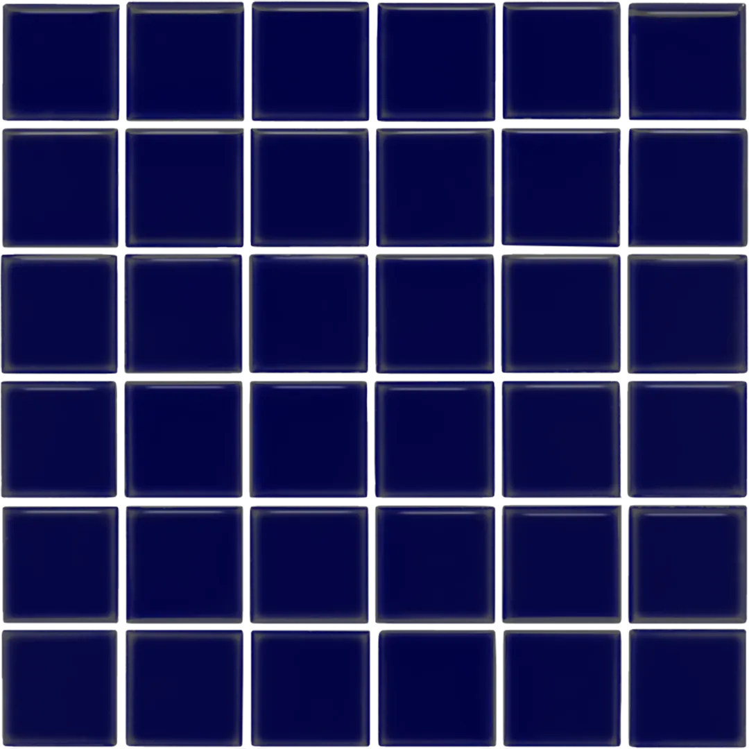 Azulejo 30x30 Mosaico Brillo Color Azul Victoriano
