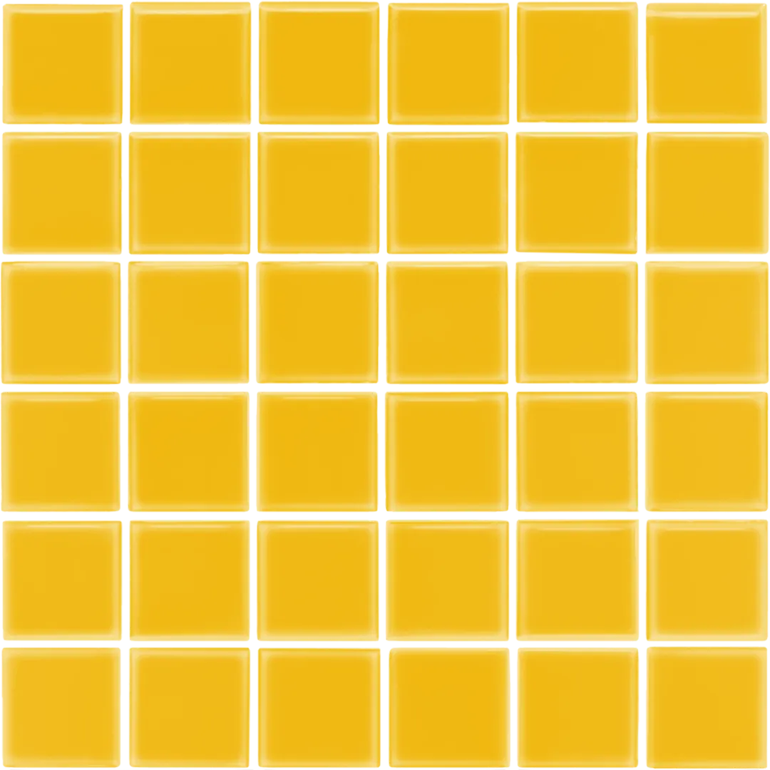 Azulejo 30x30 Mosaico Brillo Color Mostaza