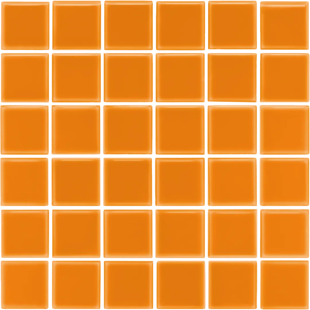 Azulejo 30x30 Mosaico Brillo Color Naranja
