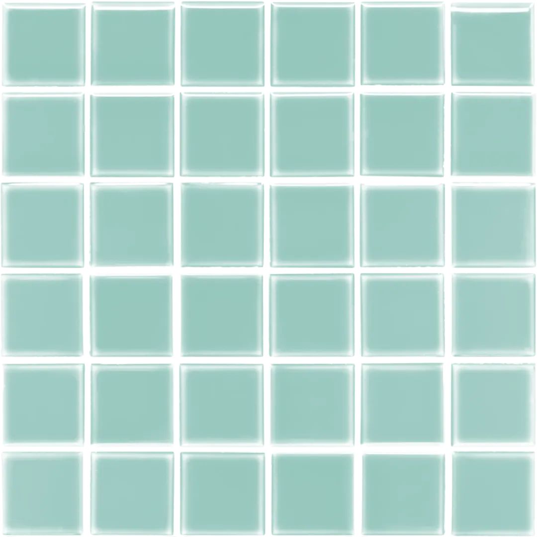 Azulejo 30x30 Mosaico Brillo Color Verde Agua