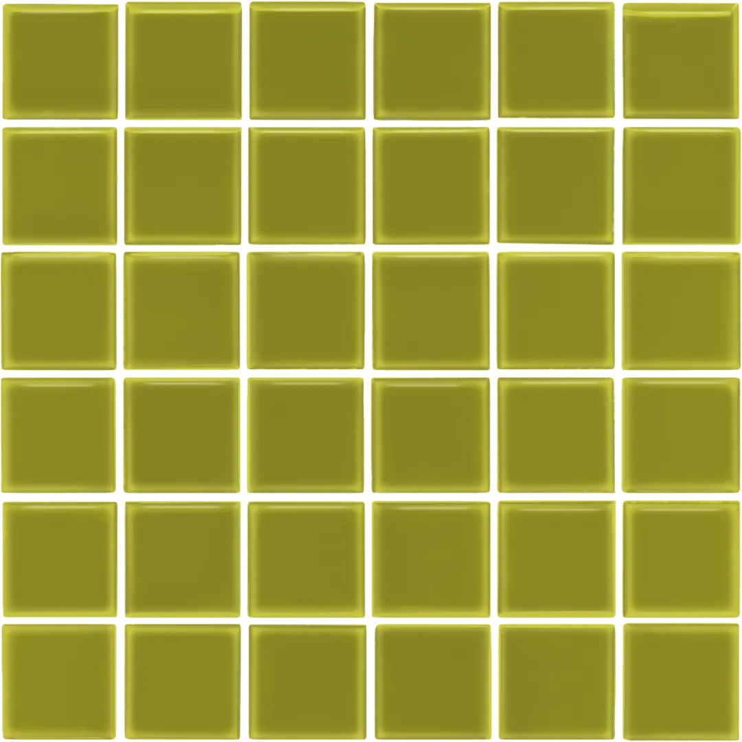 Azulejo 30x30 Mosaico Brillo Color Verde Aguacate