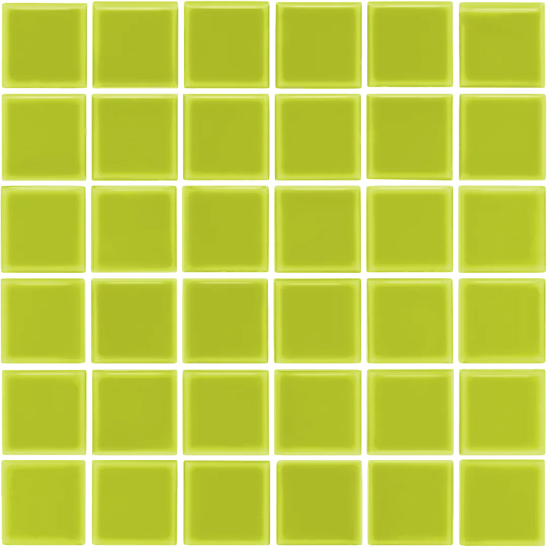 Azulejo 30x30 Mosaico Brillo Color Verde Musgo