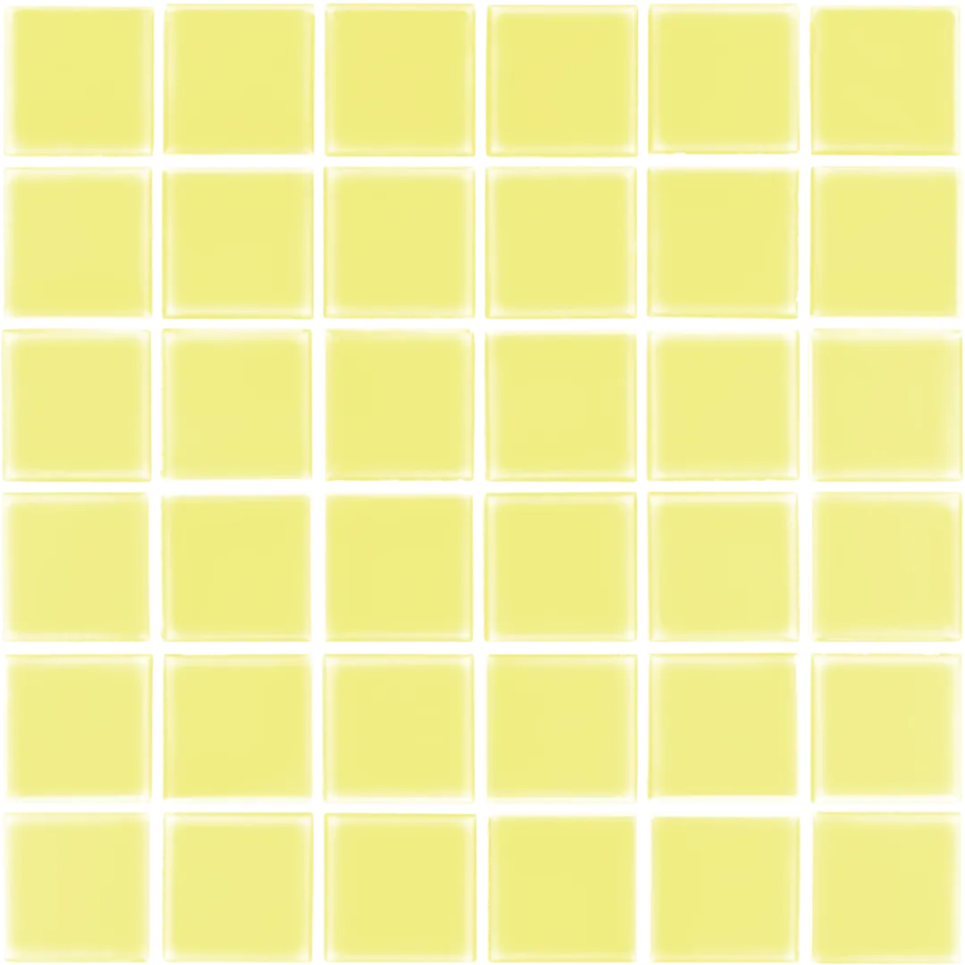 Azulejo 30x30 Mosaico Mate Color Amarillo Limón