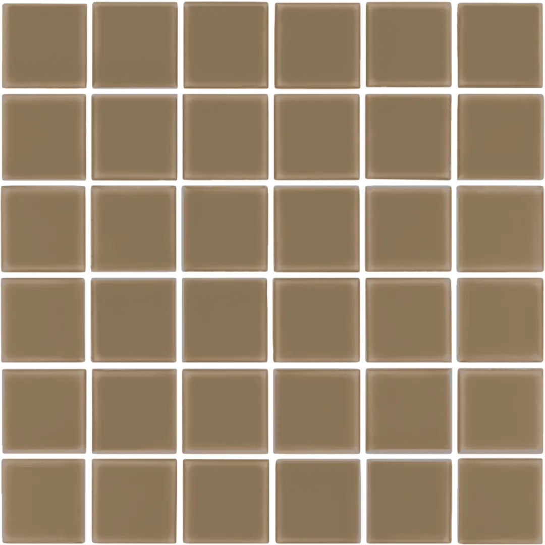 Azulejo 30x30 Mosaico Mate Color Marrón Caramelo