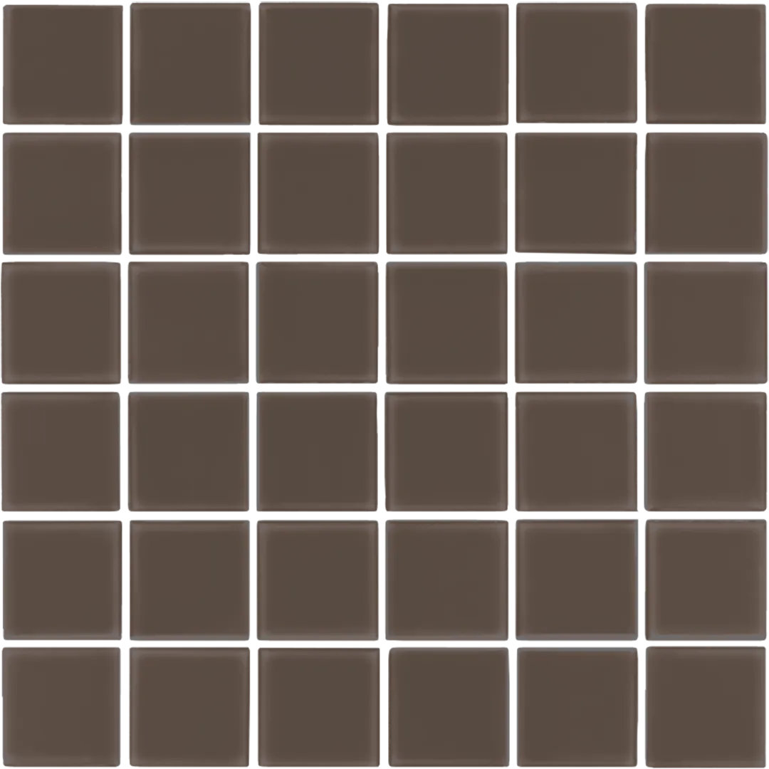 Azulejo 30x30 Mosaico Mate Color Marrón Chocolate