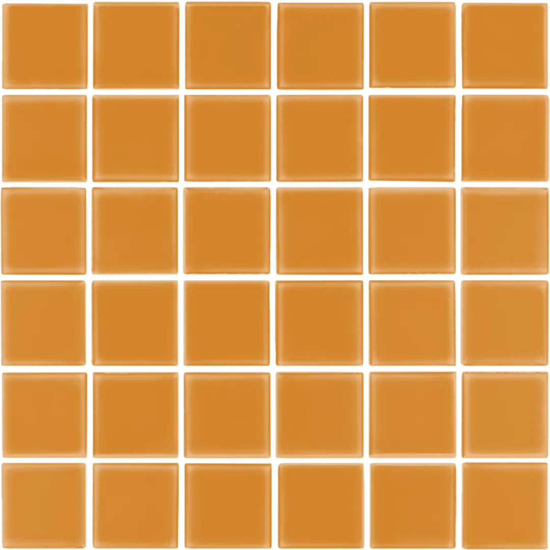Azulejo 30x30 Mosaico Mate Color Naranja Mango