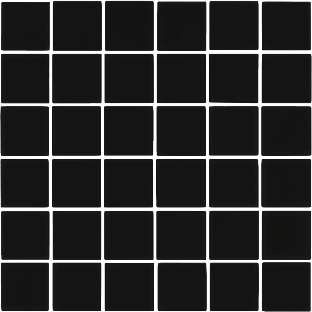 Azulejo 30x30 Mosaico Mate Color Negro