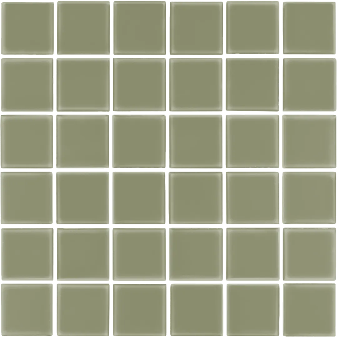 Azulejo 30x30 Mosaico Mate Color Verde Oliva