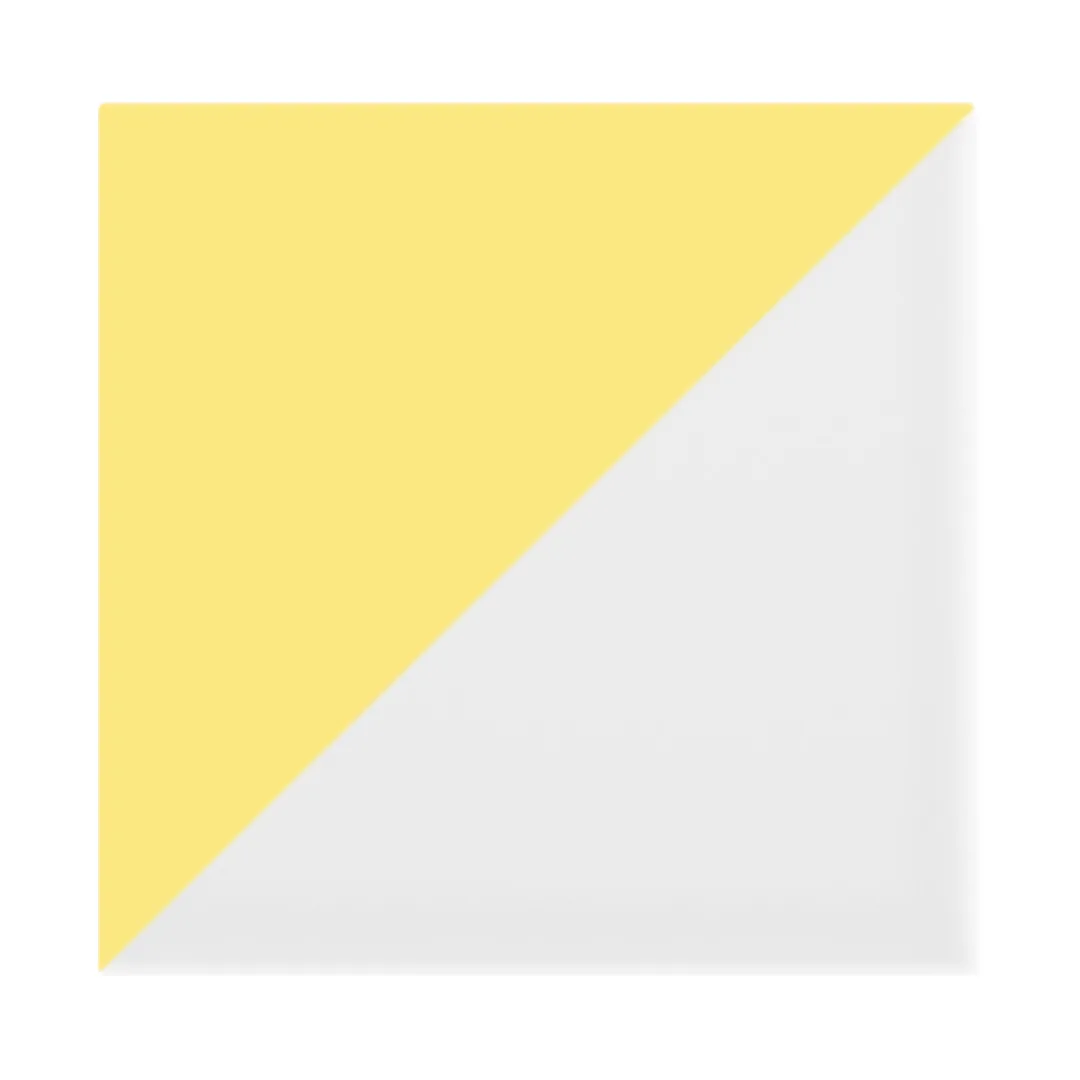 Azulejo Trigone Blanco 10x10 Amarillo Claro Brillo