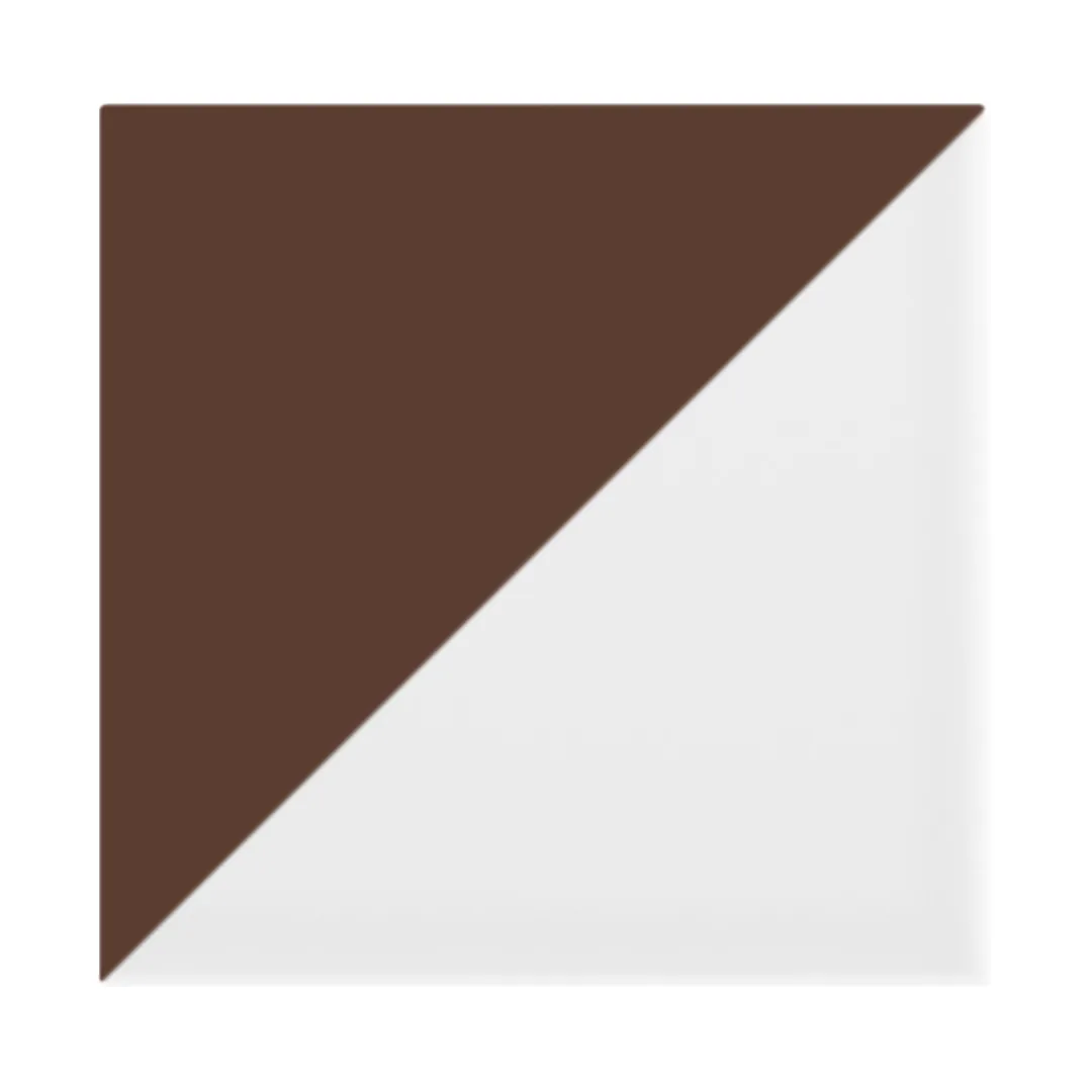 Azulejos marrones · Trigone Blanco