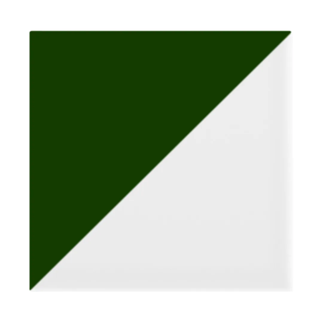 Azulejo Trigone Blanco 10x10 Verde Victoriano Brillo