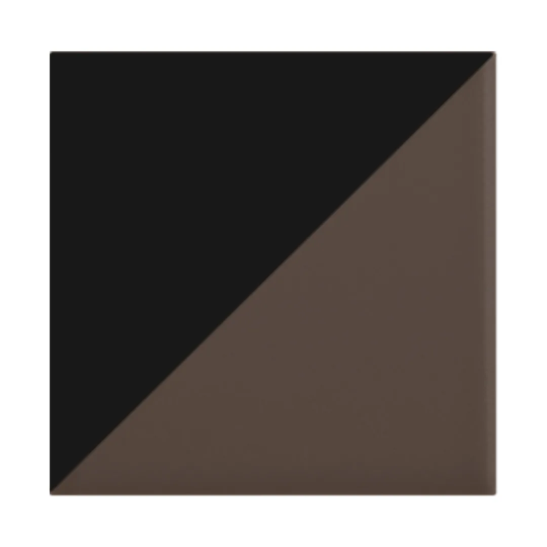 Azulejo Trigone Color 10x10 Marrón Chocolate Mate