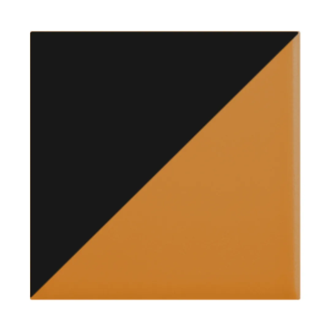 Azulejo Trigone Color 10x10 Naranja Mango Mate