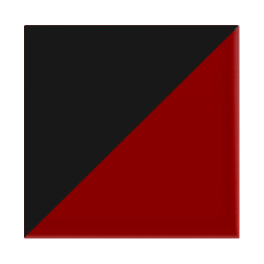 Azulejo Trigone Color 10x10 Rojo Brillo