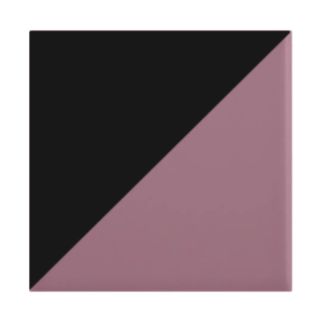 Azulejo Trigone Color 10x10 Rosa Malva Mate