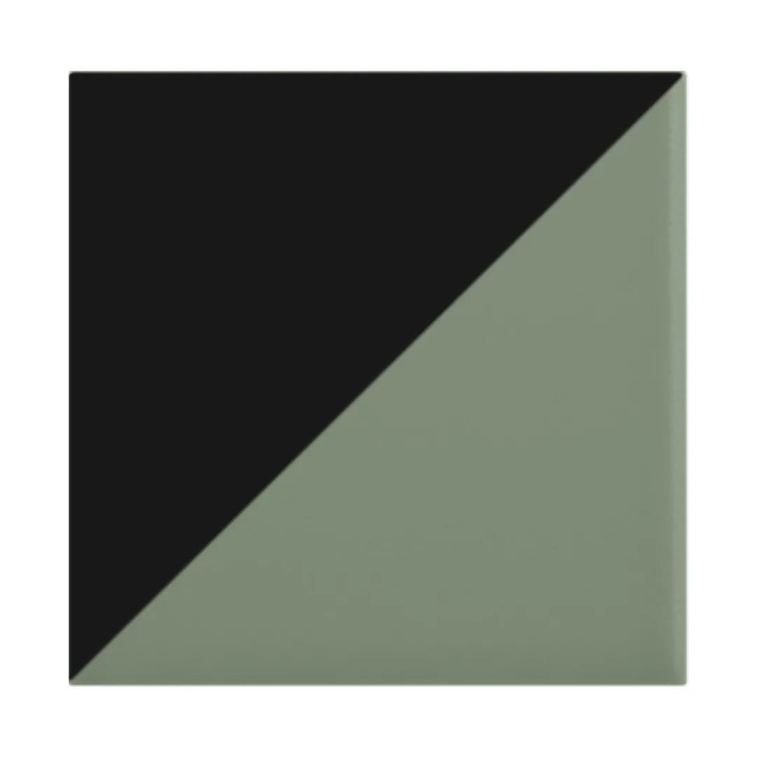 Azulejo Trigone Color 10x10 Verde Caqui Mate