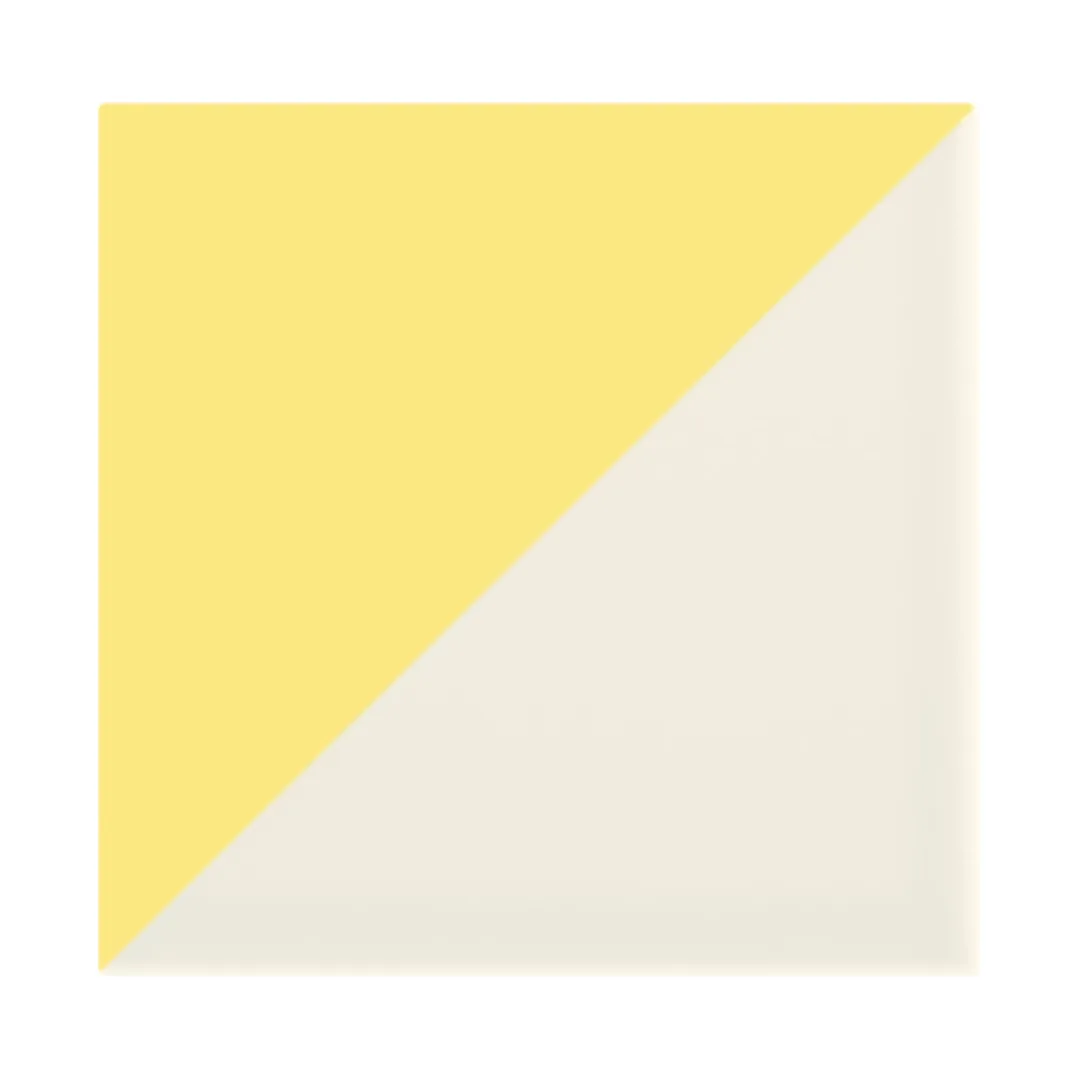 Azulejo Trigone Crema 10x10 Amarillo Claro Brillo