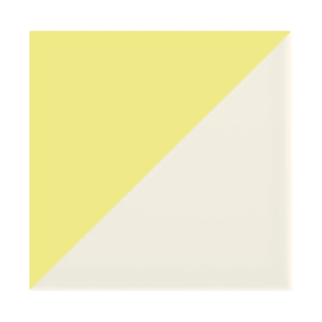Azulejo Trigone Crema 10x10 Amarillo Limón Mate