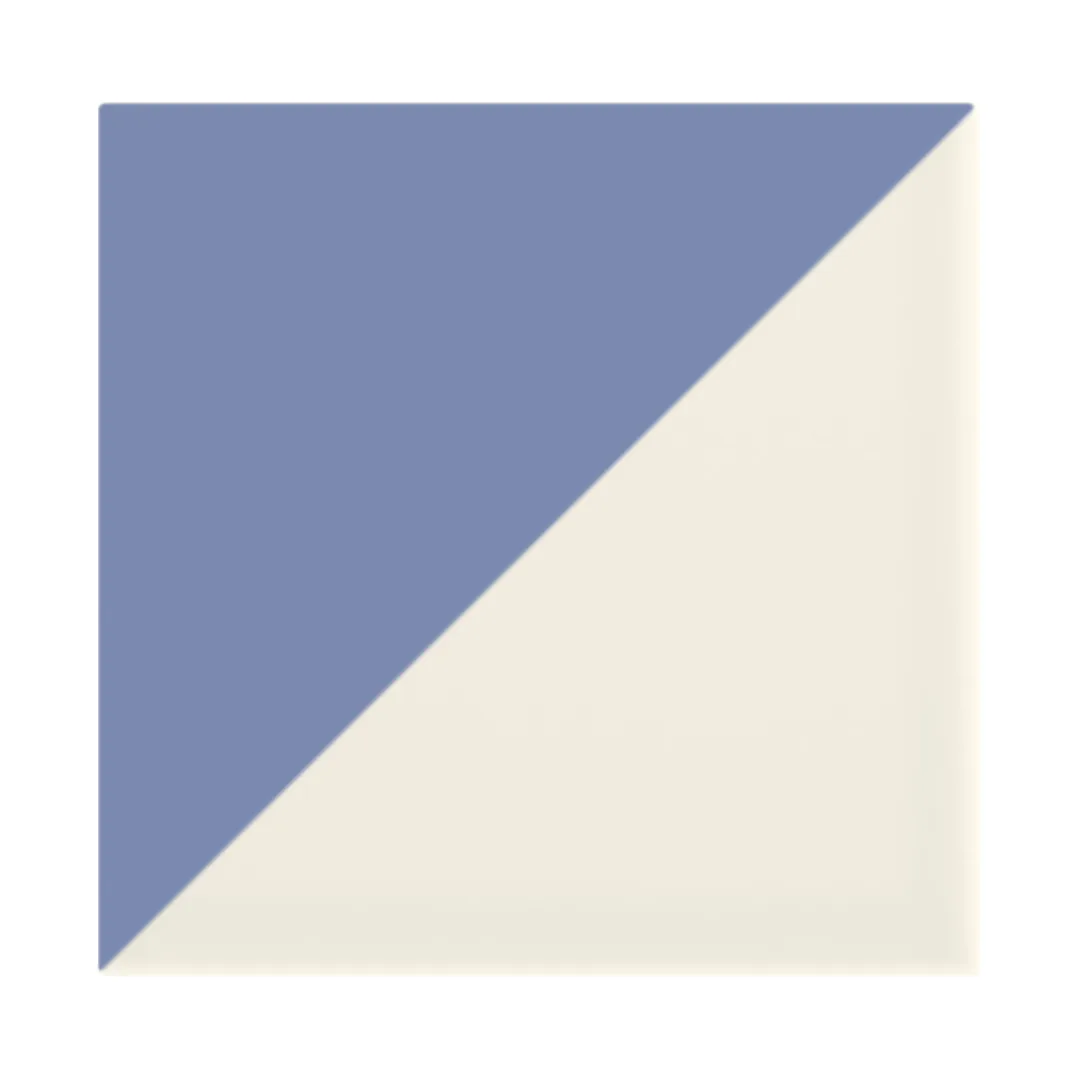 Azulejo Trigone Crema 10x10 Azul Cielo Mate
