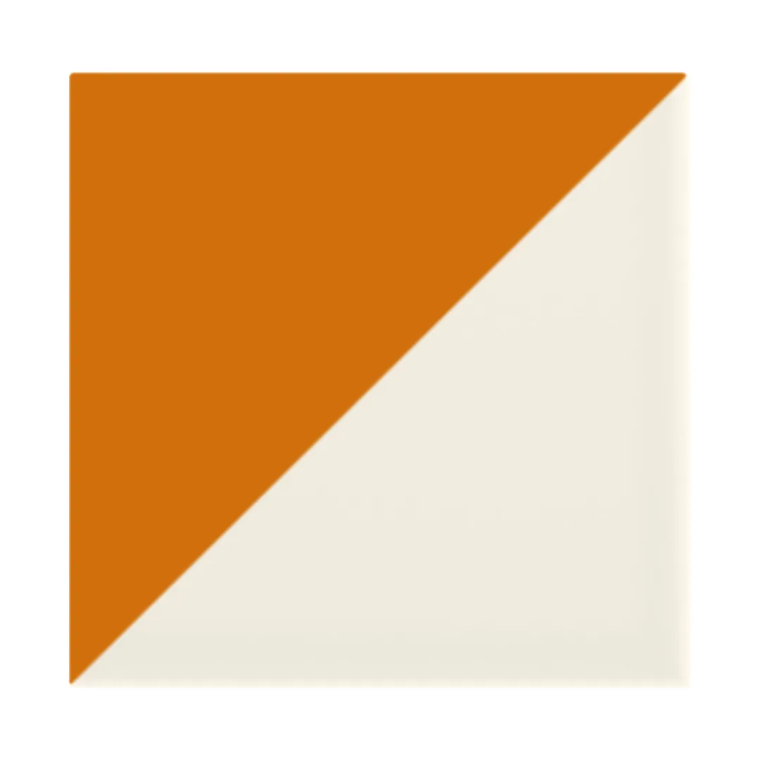 Azulejos naranja · Trigone Crema