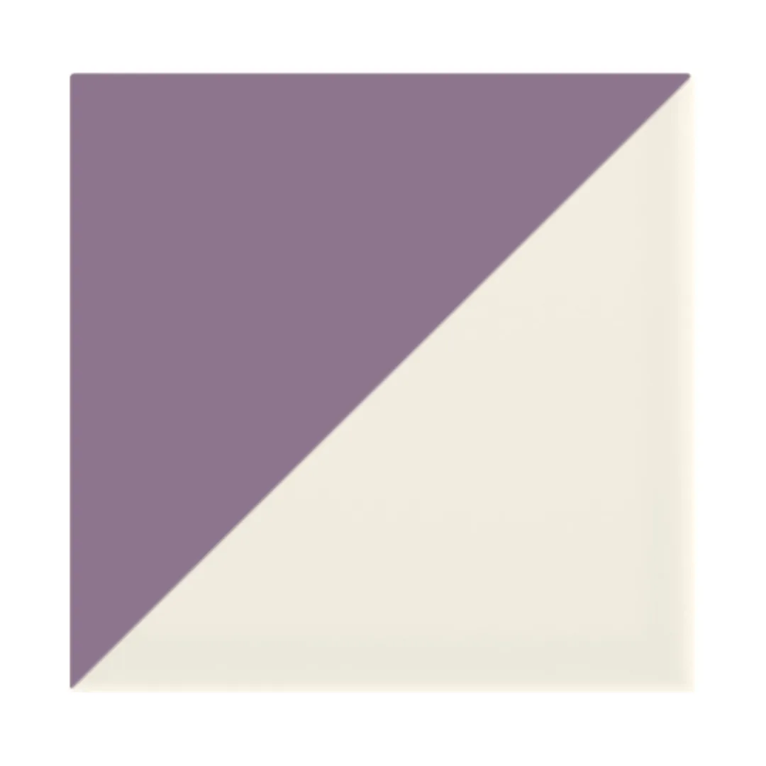 Azulejo Trigone Crema 10x10 Violeta Mate