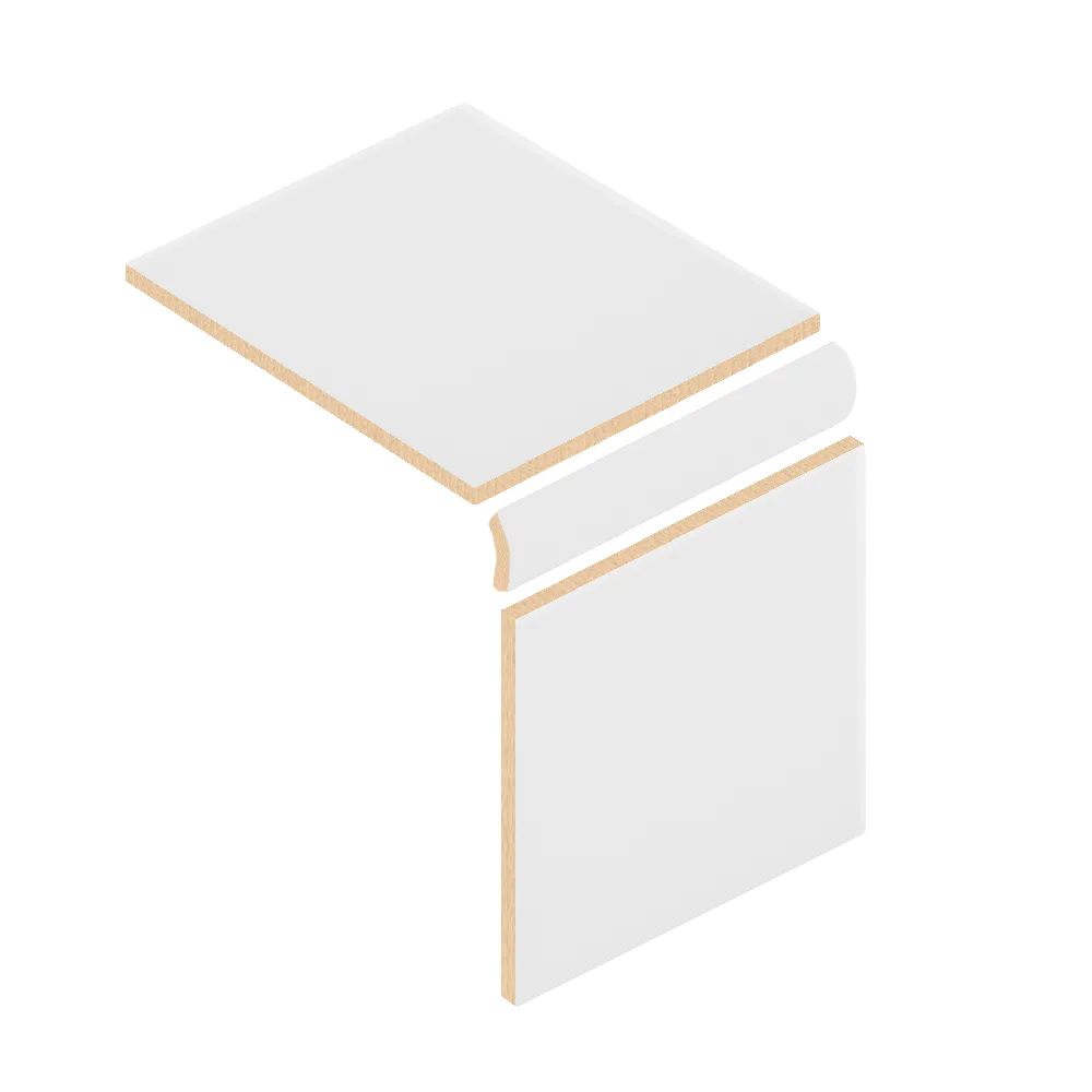 Colocación de Cubrecanto Cerámica 2,5x20 cm Color Blanco Mate entre azulejos