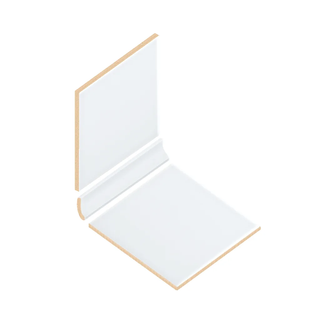 Colocación de Escocia Cerámica 2,5x20 cm Color Blanco Brillo entre azulejos