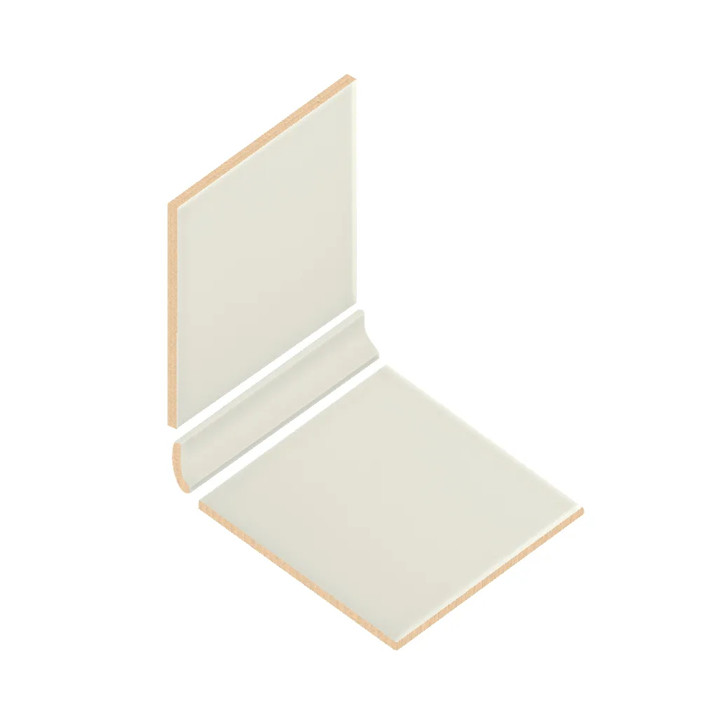 Colocación de Escocia Cerámica 2,5x20 cm Color Mantequilla Mate entre azulejos