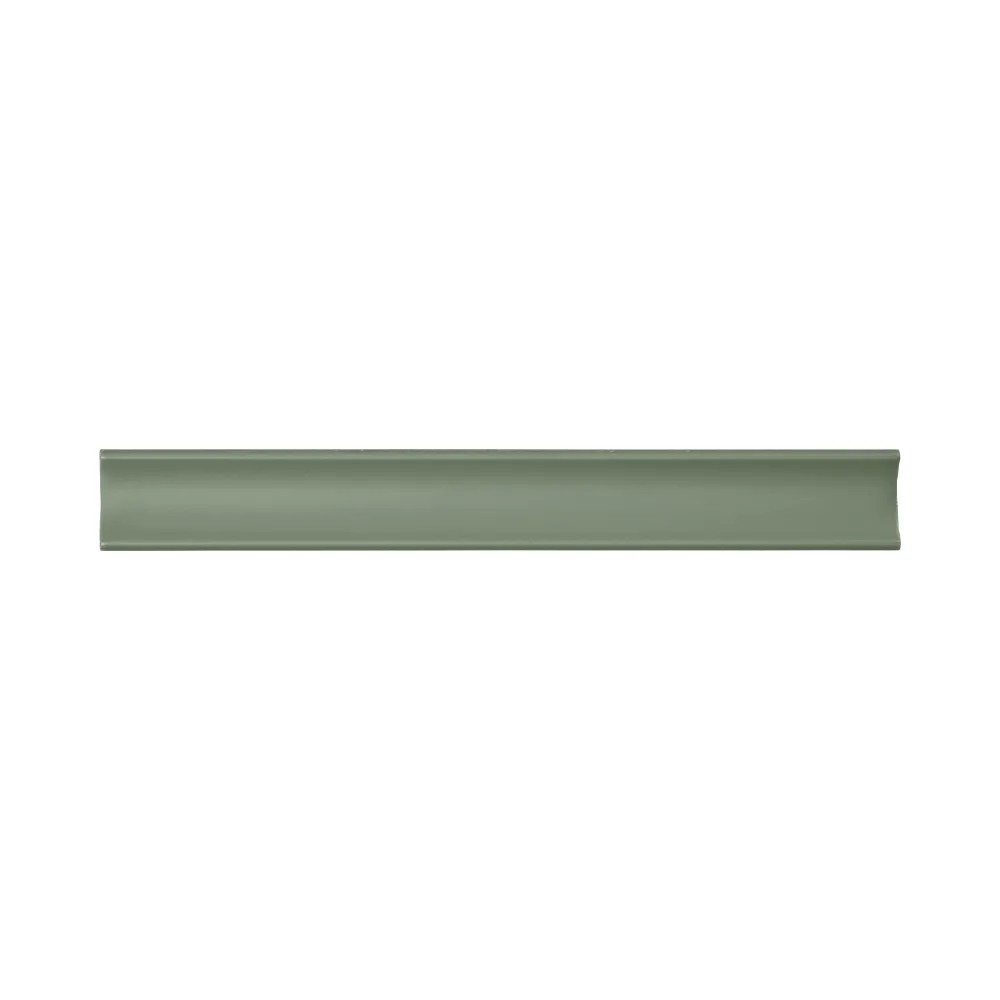 Escocia Cerámica 2,5x20 cm Color Verde Caqui Mate (1pza)