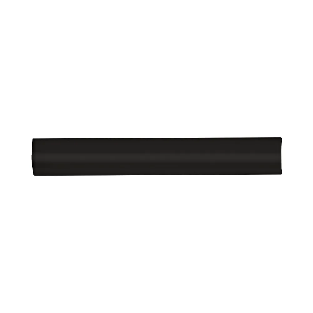 Escuadra Cerámica 3x20 cm Color Negro Mate (1pza)