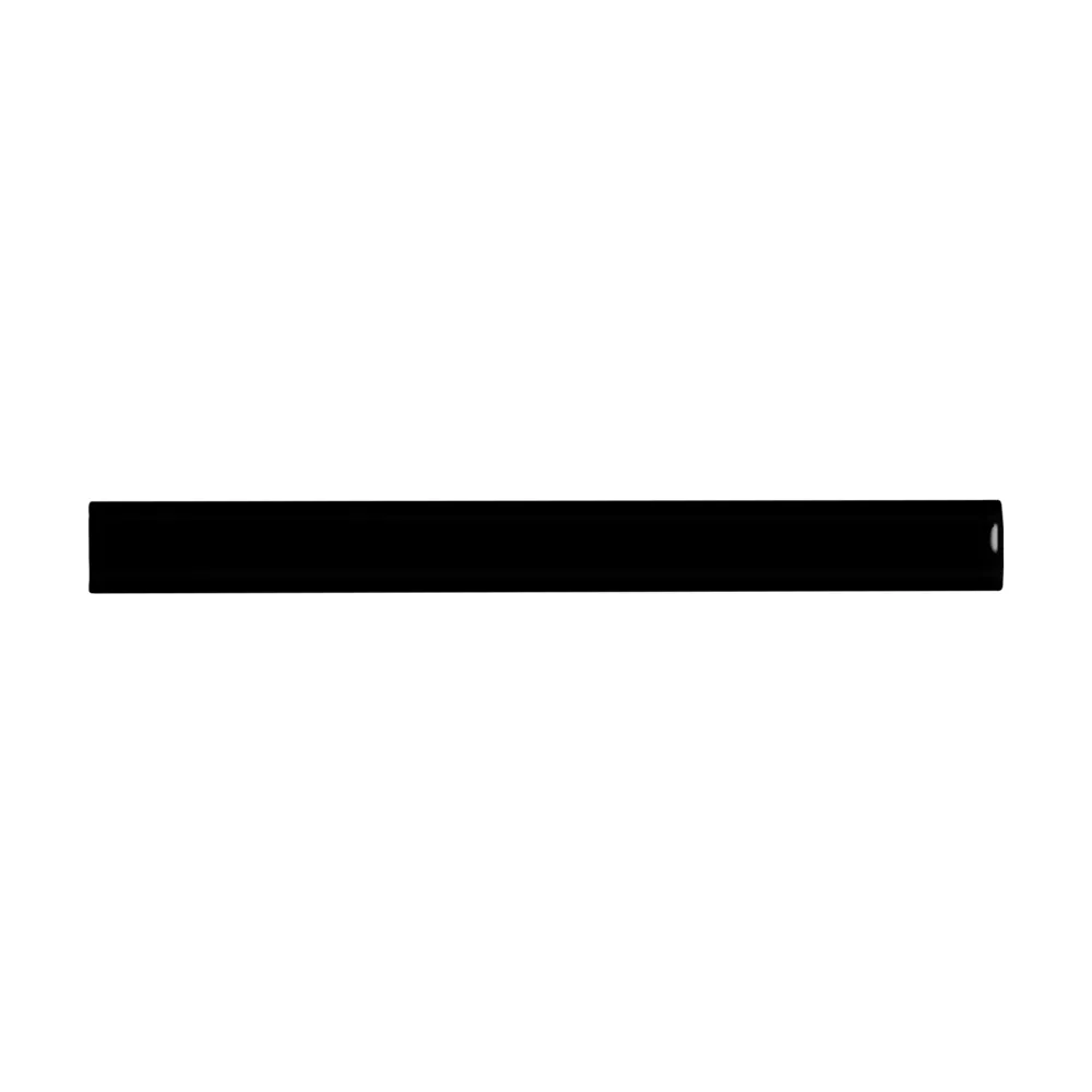 Azulejos negros · Listelo 2×20