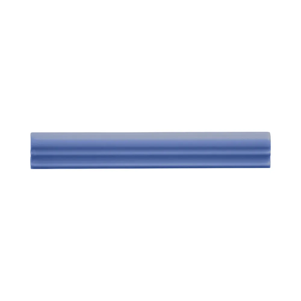 Moldura Cerámica 3x20 cm Color Azul Marino Mate (1pza)