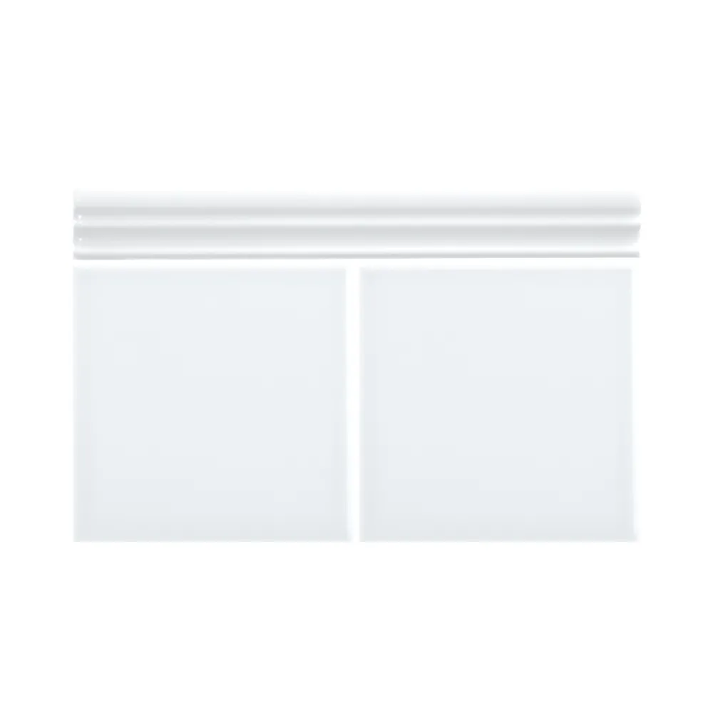 Colocación de Moldura Cerámica 3x20 cm Color Blanco Brillo entre azulejos
