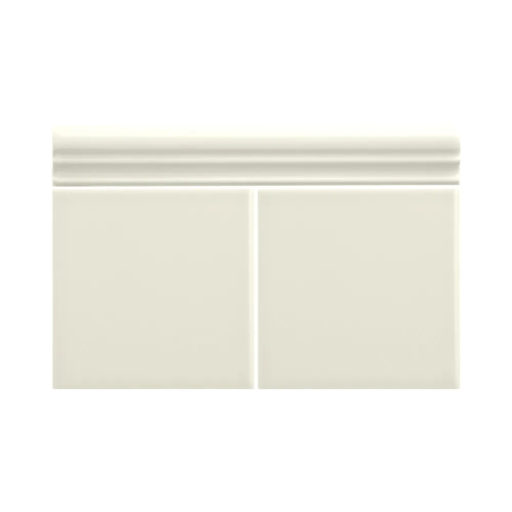 Colocación de Moldura Cerámica 3x20 cm Color Mantequilla Mate entre azulejos